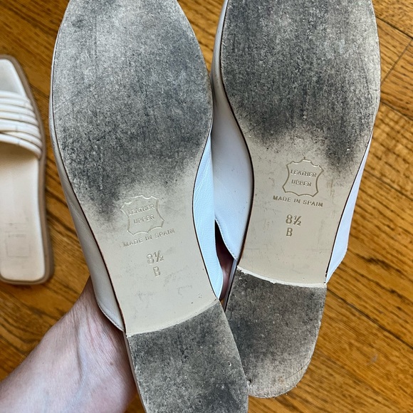 French Sole White Mule - Picture 3 of 3